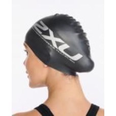 Шапочка для плавания 2XU Silicon Swim Cap US1355f_BLK/BLK one size черный