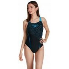 Купальник Speedo MEDLEY LOGO MDLT AF BLACK/BLUE 8-13474D812 р.L черный