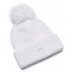 Шапка Under Armour UA HALFTIME RIBBED POM 1373098-100 р.one size белый