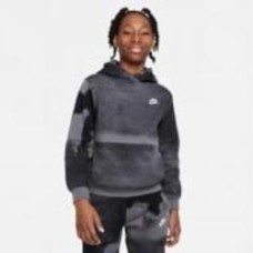 Джемпер Nike K CLB FLC HBR PO HD WASH AOP FD3174-010 р.S черный