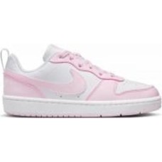 Кроссовки для девочек демисезонные Nike COURT BOROUGH LOW RECRAFT DV5456-105 р.38,5 розовые