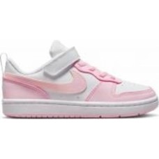 Кроссовки для девочек демисезонные Nike COURT BOROUGH LOW RECRAFT DV5457-105 р.27,5 розовые