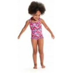 Купальник Speedo LTS DIGI FRILL TRSP IF PINK/PURPLE 8-00314614807 разноцветный