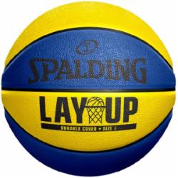 Баскетбольный мяч Spalding LAY-UP 84553Z р. 5 синий с желтым