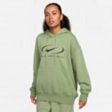 Джемпер Nike W NSW FLC OS PO HDY SWSH FN7698-386 р.L хаки
