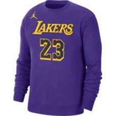 Свитшот Nike JORDAN NBA LOS ANGELES LAKERS COURTSIDE STATEMENT EDITION SWEATSHIRT PURPLE DN4718-508 р.L фиолетовый