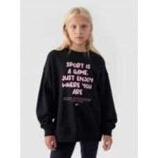 Свитшот 4F SWEATSHIRT F1214 4FJWAW24TSWSF1214-20S р.140 черный