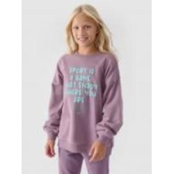 Свитшот 4F SWEATSHIRT F1214 4FJWAW24TSWSF1214-51S р.140 фиолетовый