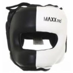 Шлем боксерский MaxxPro р. M AHG-700 Black/White vynil M черный