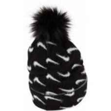Шапка Nike K NK PEAK BEANIE POM FJ6306-010 р.one size черный