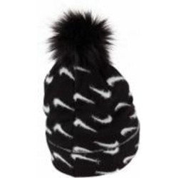 Шапка Nike K NK PEAK BEANIE POM FJ6306-010 р.one size черный