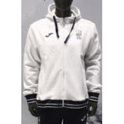 Джемпер Joma CHAQUETA CON CAPUCHA PASEO FED. FUTBOL UCRANIA AT11401A3101 р.XL белый