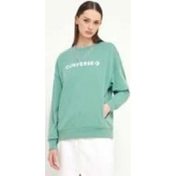 Свитшот Converse WORDMARK BIG LOGO BOYFRIEND CREW FT 10026159-A03 р.XS зеленый
