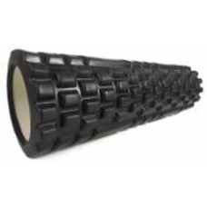 Ролик массажный EasyFit Grid Roller v2.1 черный 45 см