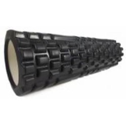 Ролик массажный EasyFit Grid Roller v2.1 черный 45 см