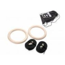 Гимнастические кольца EasyFit деревянные для кроссфита и гимнастики (EF-KG-1) бежевый
