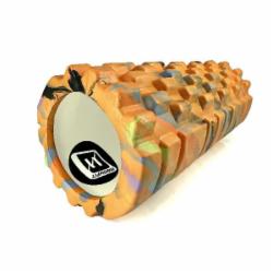 Ролик массажный EasyFit Grid Roller v1.1 Multi оранжевый 33 см