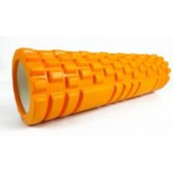 Ролик массажный EasyFit Grid Roller v2.1 оранжевый 45 см