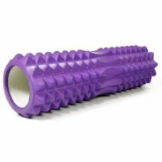 Ролик массажный EasyFit Grid Roller v2.2 фиолетовый 45 см