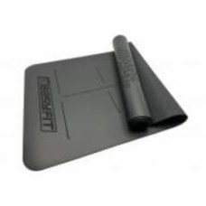 Коврик для йоги и фитнеса EasyFit 184х68х0,5 см каучук 5 мм черный