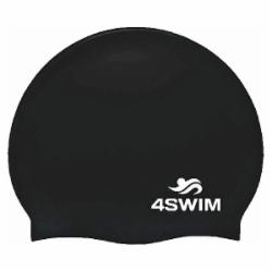 Шапочка для плавания 4SWIM 4-01005-black one size черный