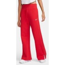 Брюки Nike W NSW PHNX FLC HR PANT WIDE DQ5615-657 р. L красный