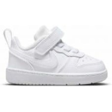 Кроссовки детские демисезонные Nike COURT BOROUGH LOW RECRAFT DV5458-106 р.21 белые