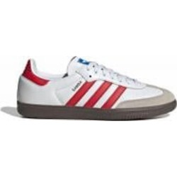 Кроссовки мужские демисезонные Adidas SAMBA OG IG1025 р.45 1/3 белые с красным