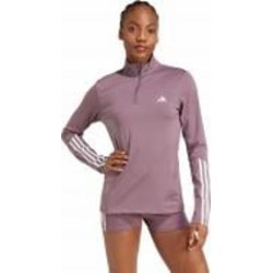 Джемпер Adidas HYGLM 1/4ZIP IX3222 р.S коричневый