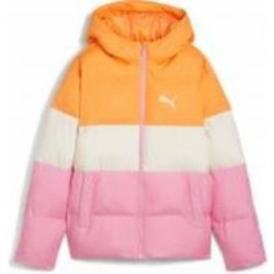 Куртка для девочек зимняя Puma POLY HOODED PUFFER JACKET 62650248 р.152 разноцветная