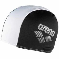 Шапочка для плавания Arena Polyester II JR 002468-510 one size черный с белым