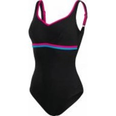 Купальник Speedo Contourluxe 8-10417G708 р.L черный с розовым