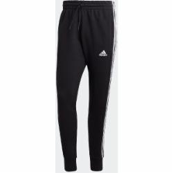 Брюки Adidas Essentials French Terry Tapered Cuff 3-Stripes HA4337 р. S черный