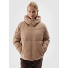 Пуховик женский зимний 4F DOWN JACKET F473 4FWAW24TDJAF473-83S р.M бежевый