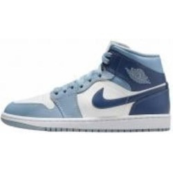 Кроссовки жіночі демісезонні Nike WMNS AIR 1 MID BQ6472-140 р.40,5 голубые с белым