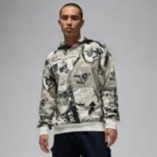 Худи Jordan M J BRKLN AOP FLC PO FV7297-010 р.M серый