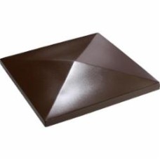Крышка на столб Классика 440x440x70 мм коричневый МЕГАЛИТ