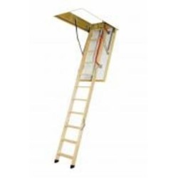 Лестница чердачная Fakro LTK 280 120x70 см деревянные с металлическим перилом