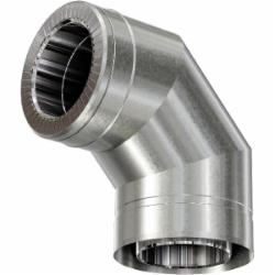 Колено термо 0,8 мм нерж/оц Ф120/180 мм 90° Versia-Lux