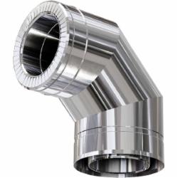 Колено термо 0,8 мм нерж/нерж Ф150/220 мм 90° Versia-Lux