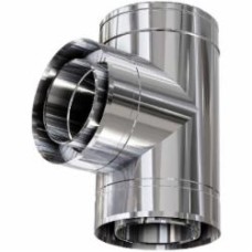 Тройник термо 1 мм нерж/нерж ф150/220 мм 90° Versia-Lux