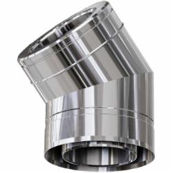 Колено термо 1 мм нерж/нерж Ф200/260 мм 45° Versia-Lux
