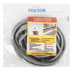 Уплотнитель фигурный Vektor Антигрязь 5 м серый