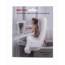 Ручка кнопка-ключ Venera белая Ral 9016 WH 108/37