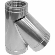 Тройник термо 0,5 мм нерж/нерж Ф140/200 мм 45° Versia-Lux