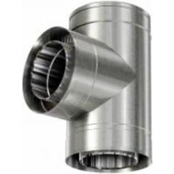 Тройник термо 1 мм нерж/оц Ф160/220 мм 90° Versia-Lux