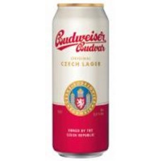 Пиво Budweiser Budvar светлое фильтрованное ж/б 5% 0,5 л