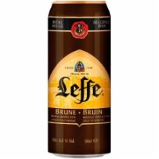 Пиво Leffe Brune темное фильтрованное ж/б 6,3% 0,5 л
