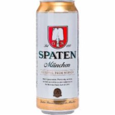 Пиво Spaten Munchen светлое фильтрованное ж/б 5,2% 0,5 л