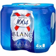 Пиво Kronenbourg 1664 Blanc светлое ж/б 4 шт. 4,8% 1,32 л